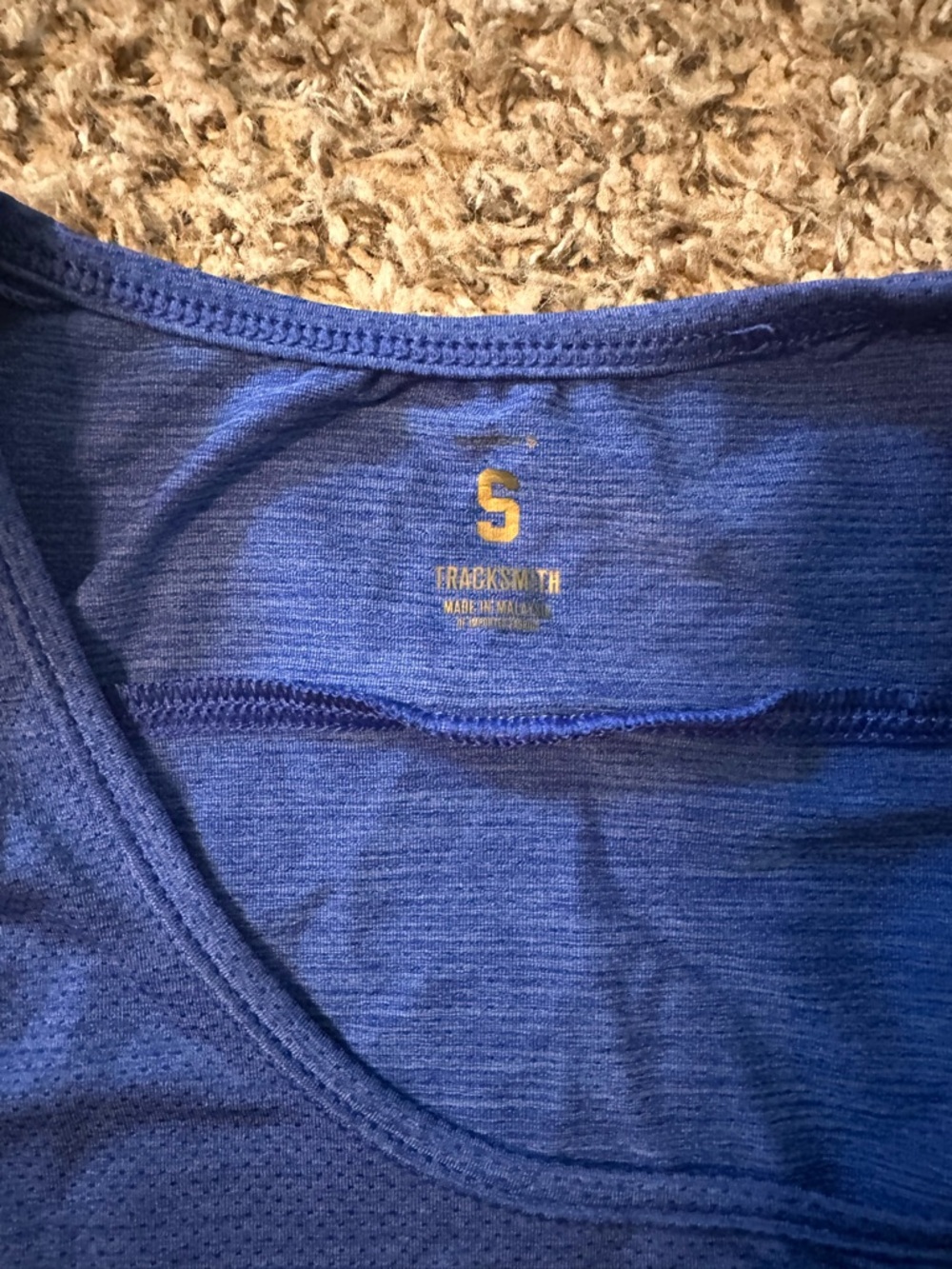 Tracksmith Royal Blue Racerback Performance Tank - Picture 2 of 2